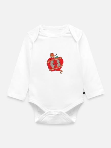 Adam und Eva - Baby Bio-Langarm-Body - Weiß