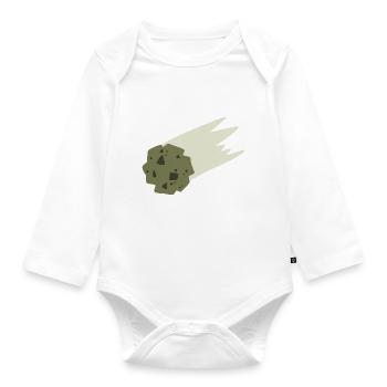Komet - Baby Bio-Langarm-Body - Weiß - Vorne