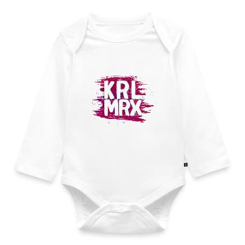 KRXL MRX - Karl Marx - Baby Bio-Langarm-Body - Weiß - Vorne