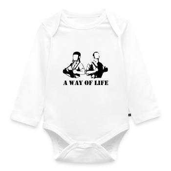 A way of life - Organic Longsleeve Baby Bodysuit - white - Front