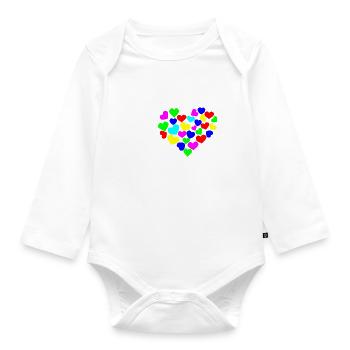 Idée cadeau joueur de cartes de jeu Canasta - Body Bébé bio manches longues - blanc - Devant