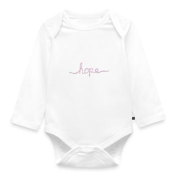 espoir - Body Bébé bio manches longues - blanc - Devant