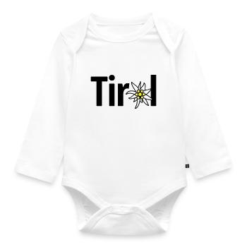 Tyrol - Organic Longsleeve Baby Bodysuit - white - Front