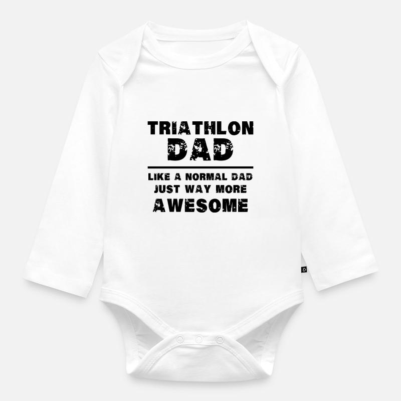 Triathlon - Baby Bio-Langarm-Body - Weiß