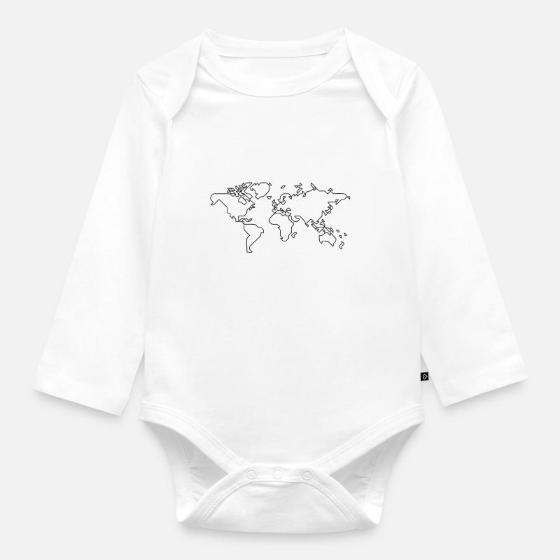 Welt - Body Bébé bio manches longues - blanc