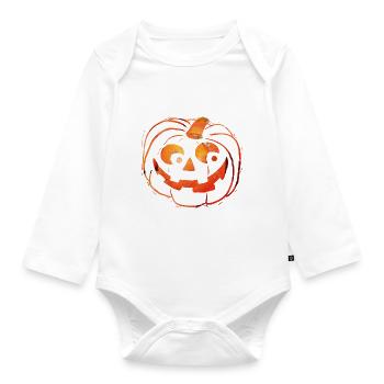 Halloween - Body Bébé bio manches longues - blanc - Devant