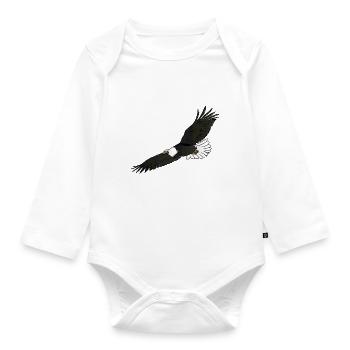 The eagle / The eagle - Organic Longsleeve Baby Bodysuit - white - Front