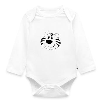 Tigre - Body Bébé bio manches longues - blanc - Devant