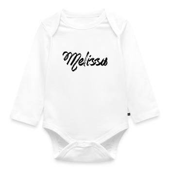 Melissa - Organic Longsleeve Baby Bodysuit - white - Front