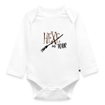 Hexe on Tour - Baby Bio-Langarm-Body - Weiß - Vorne