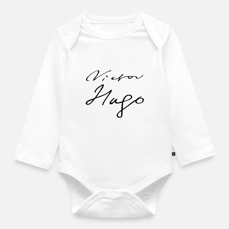 victorhugo - Body Bébé bio manches longues - blanc