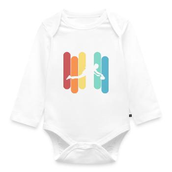 Curling - Baby Bio-Langarm-Body - Weiß - Vorne