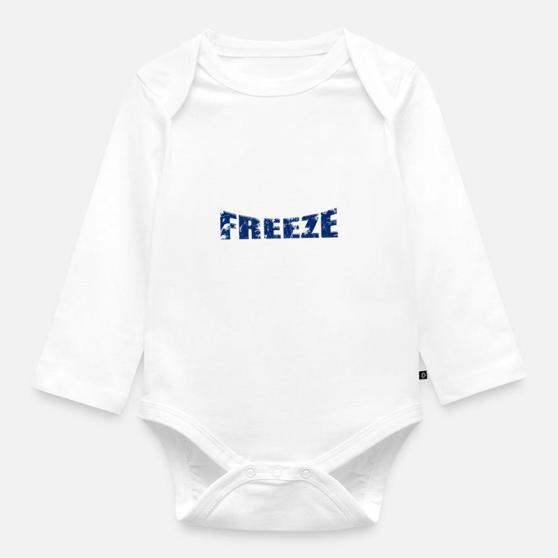 Freeze - Body Bébé bio manches longues - blanc