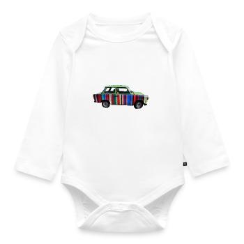satellite - Organic Longsleeve Baby Bodysuit - white - Front