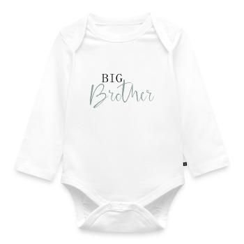 big brother - Organic Longsleeve Baby Bodysuit - white - Front