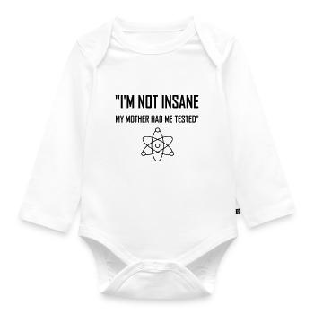 Big Bang Theory Quote - Organic Longsleeve Baby Bodysuit - white - Front