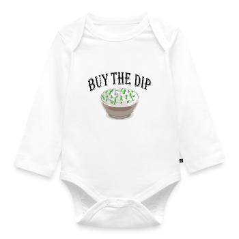 buy the dip - Baby Bio-Langarm-Body - Weiß - Vorne