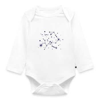 Sagittaire, Sagittarrius, signe du zodiaque, paradis - Body Bébé bio manches longues - blanc - Devant