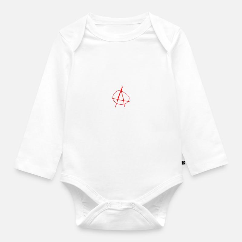 Le punk est papa - Body Bébé bio manches longues - blanc
