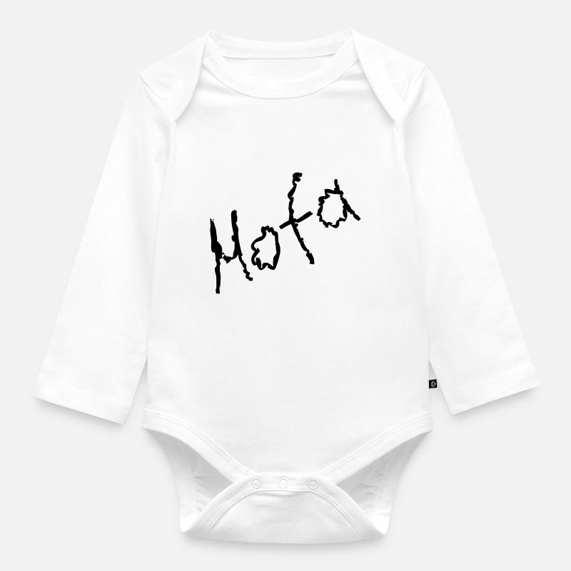 Mofa - Baby Bio-Langarm-Body - Weiß