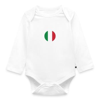 Italia 2020 Italy Football Team 2021 - Organic Longsleeve Baby Bodysuit - white - Front