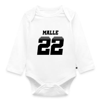 malle 22 - Baby Bio-Langarm-Body - Weiß - Vorne