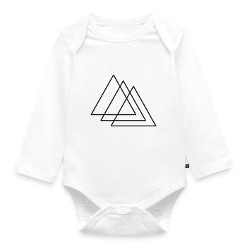Trinity - Organic Longsleeve Baby Bodysuit - white - Front