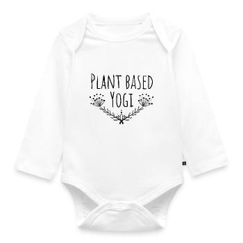 Yogi à base de plantes - Body Bébé bio manches longues - blanc - Devant