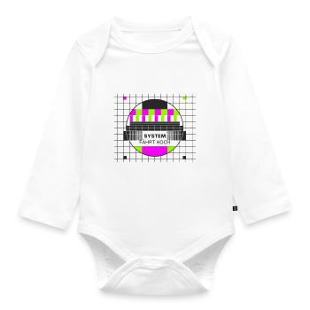 Testbild System fährt hoch - Baby Bio-Langarm-Body - Weiß - Vorne