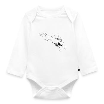 Angsthase like Henri Meunier Hasenleben - Baby Bio-Langarm-Body - Weiß - Vorne