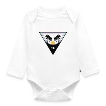 Retro - Baby Bio-Langarm-Body - Weiß - Vorne