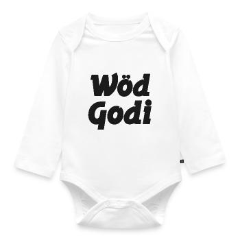 Wöd Godi Tolle Godi Taufpatin Österreich Sprüche - Baby Bio-Langarm-Body - Weiß - Vorne