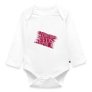 ébéniste cadeau d’anniversaire foresterie abattage - Body Bébé bio manches longues - blanc - Devant