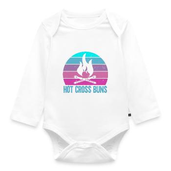 Hot Cross Buns - Body Bébé bio manches longues - blanc - Devant