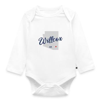 Willcox - Arizona - États-Unis - États-Unis d’Amérique - Body Bébé bio manches longues - blanc - Devant