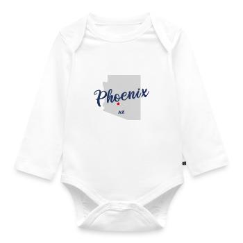 Phoenix - Arizona - États-Unis - États-Unis d’Amérique - Body Bébé bio manches longues - blanc - Devant
