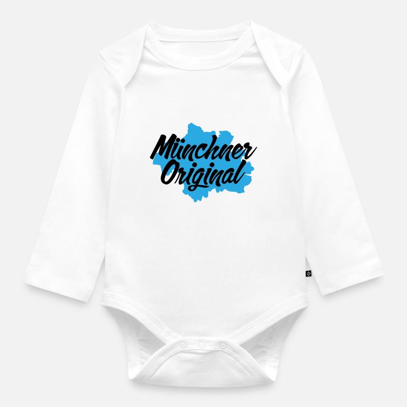 Münchner Original - Baby Bio-Langarm-Body - Weiß