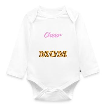 Cheerleading Cheer Mom - Baby Bio-Langarm-Body - Weiß - Vorne