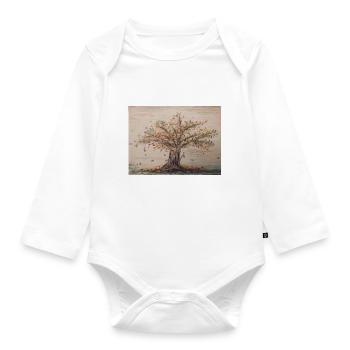 Herbst 2022 - Baby Bio-Langarm-Body - Weiß - Vorne