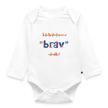 Design de Noël amusant pour tout le monde! - Body Bébé bio manches longues - blanc - Devant