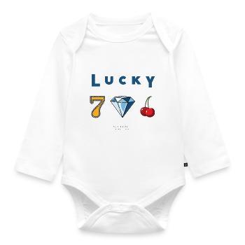 Walter & Wallis - Lucky - Organic Longsleeve Baby Bodysuit - white - Front