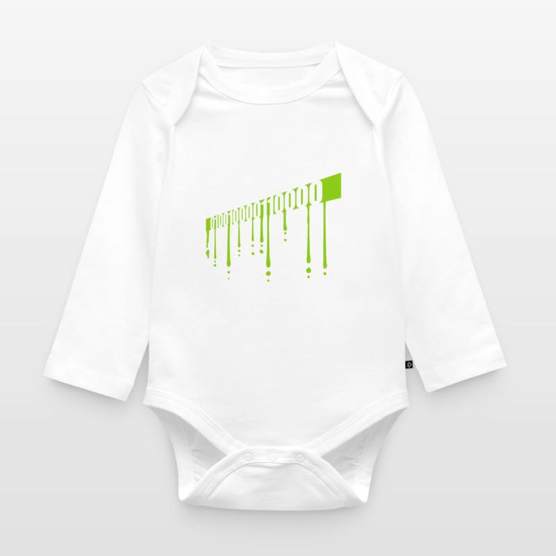 Binary Code Program Language Organic Longsleeve Baby Bodysuit