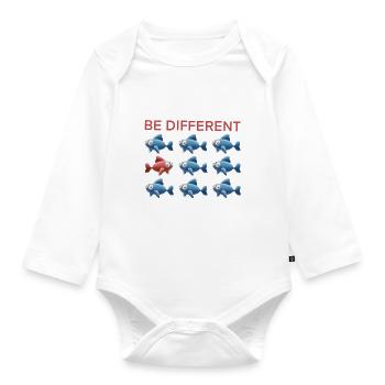 Be Different - Baby Bio-Langarm-Body - Weiß - Vorne