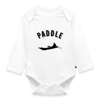 Paddle - Organic Longsleeve Baby Bodysuit - white - Front