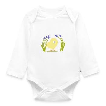 Osterkücken - Organic Longsleeve Baby Bodysuit - white - Front