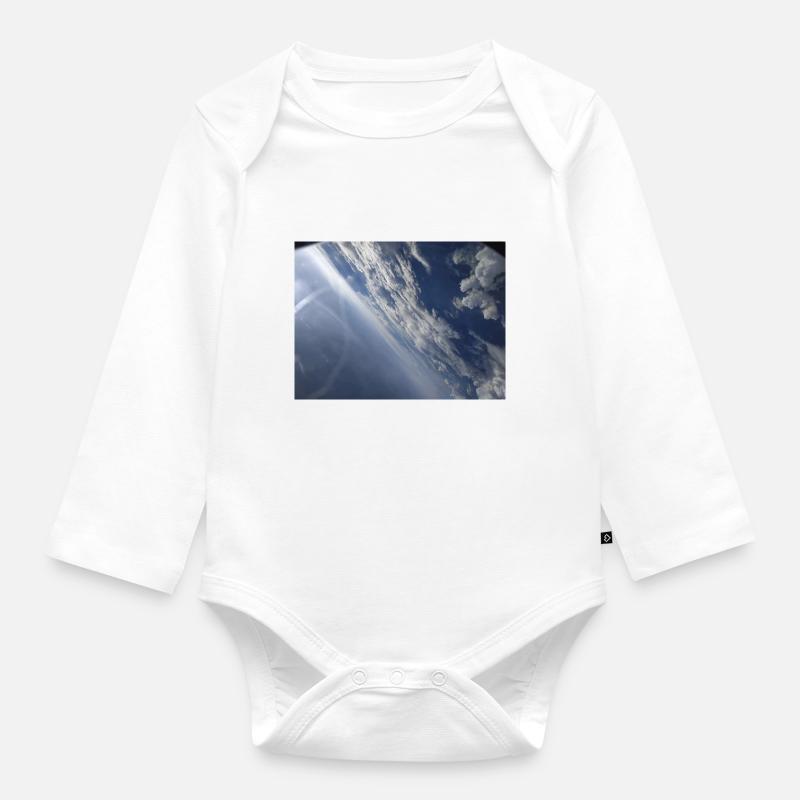 Nuage - Body Bébé bio manches longues - blanc