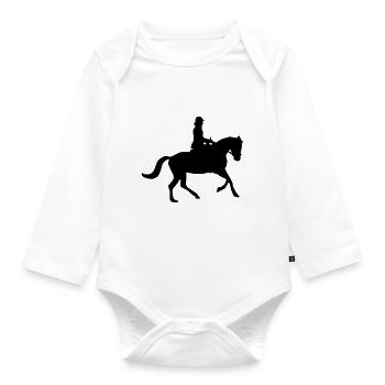 rider - Organic Longsleeve Baby Bodysuit - white - Front