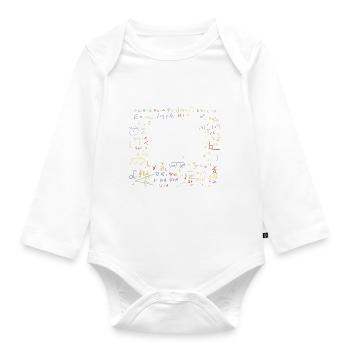 Quadratwurzel zum 81. Geburtstag von 6561: 81 Jahre alt - Baby Bio-Langarm-Body - Weiß - Vorne
