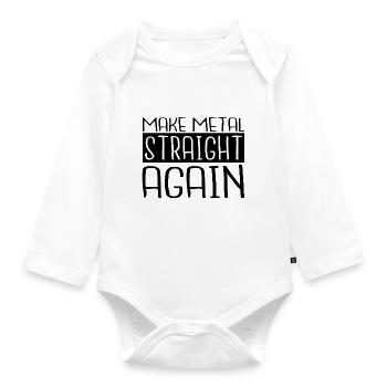 car badass mechanic tshirts funny mechanic quote - Baby Bio-Langarm-Body - Weiß - Vorne