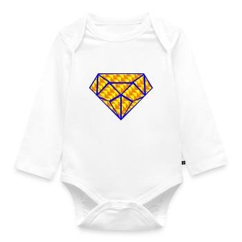 Diamond Design Art 3 - Body Bébé bio manches longues - blanc - Devant